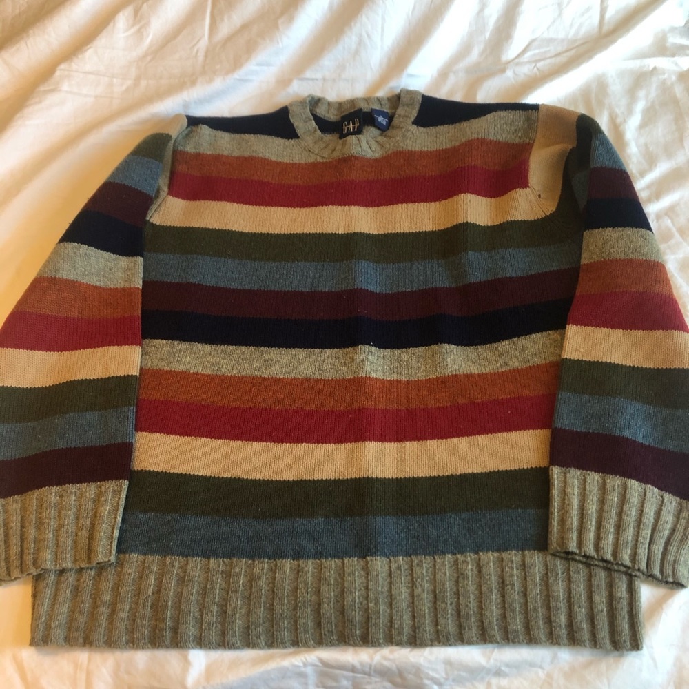 Multicolor stripped wool sweater